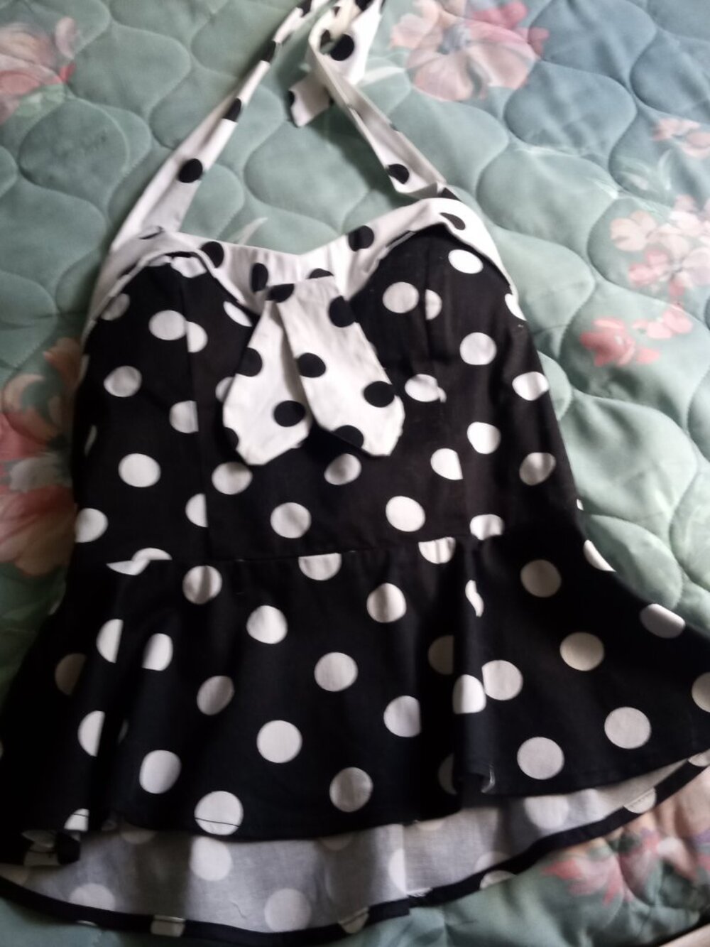 Polka Dot Halter Top By Golightly